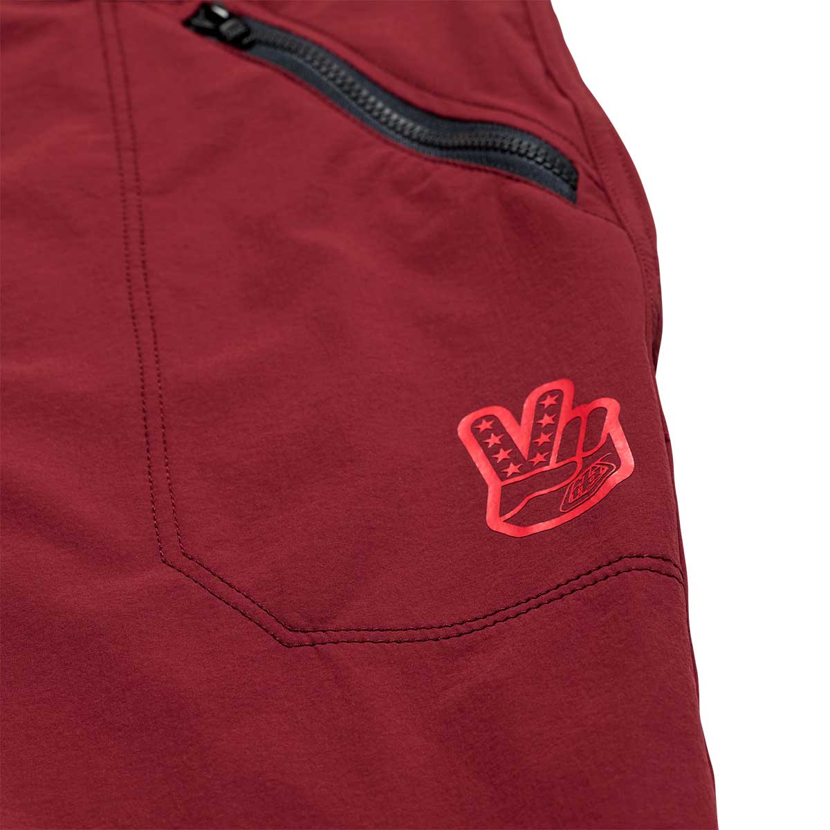 Troy Lee Designs Skyline Trail Short with Liner Men's in Mono Oxblood